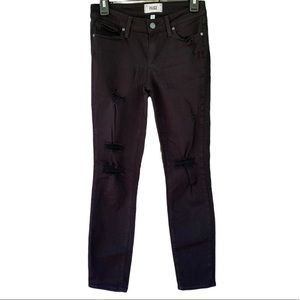 Black verdugo crop skinny jeans54% rayon, 23% cotton, 22% polyester, 1% spandex